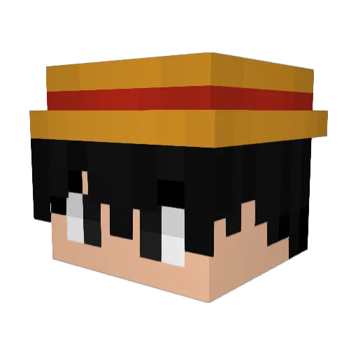 Kazui87 Minecraft avatar head, 3D render