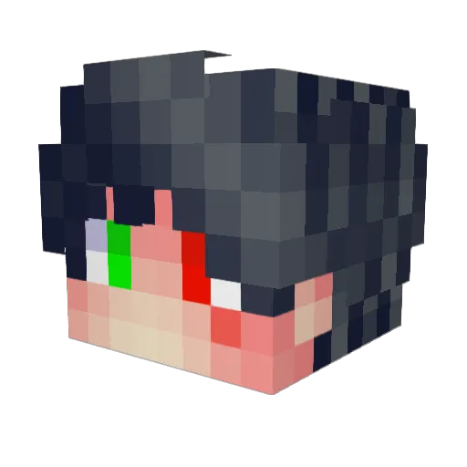 Kazuichi0451 Minecraft avatar head, 3D render