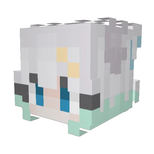Kazuki143 Minecraft avatar head, 3D render