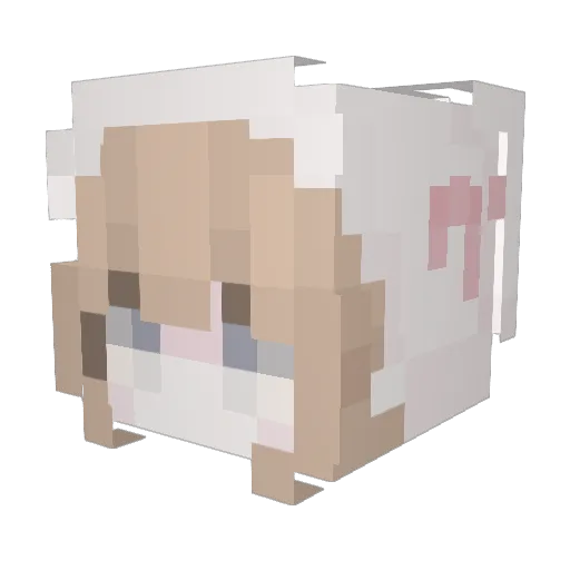 Kazukii2003 Minecraft avatar head, 3D render