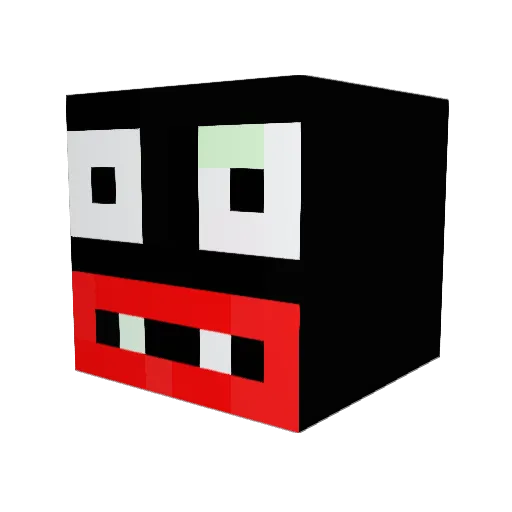 Kazuma437 Minecraft avatar head, 3D render