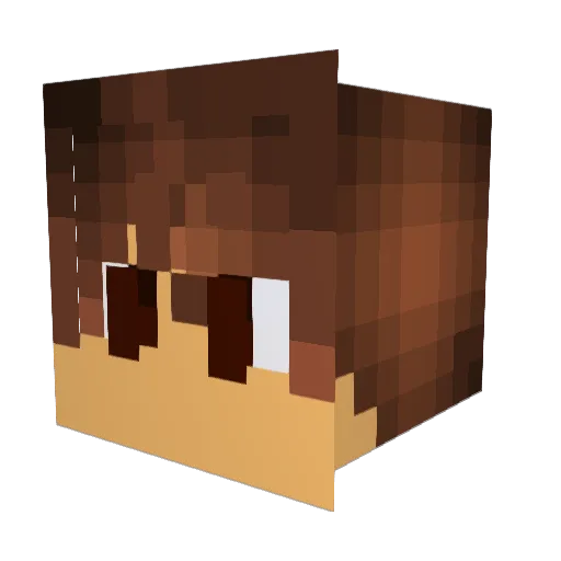 Kazuma798 Minecraft avatar head, 3D render