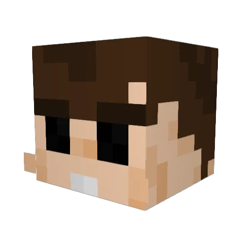 KazumaKago Minecraft avatar head, 3D render