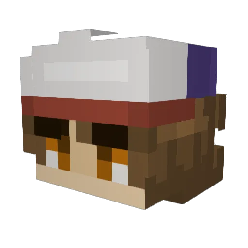 Kazuma_23 Minecraft avatar head, 3D render