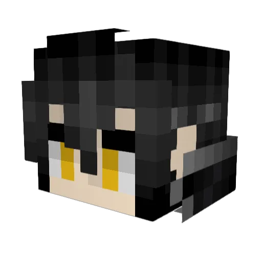KazumiSW Minecraft avatar head, 3D render