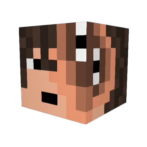Kazumo_0 Minecraft avatar head, 3D render