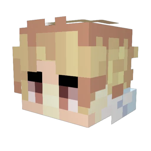 KazunaEndiYT Minecraft avatar head, 3D render