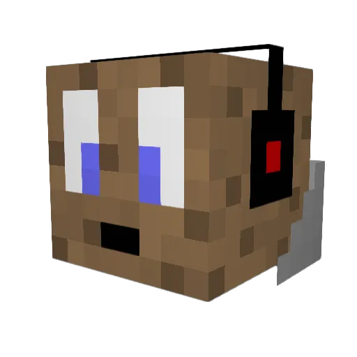 KazuroZone Minecraft avatar head, 3D render