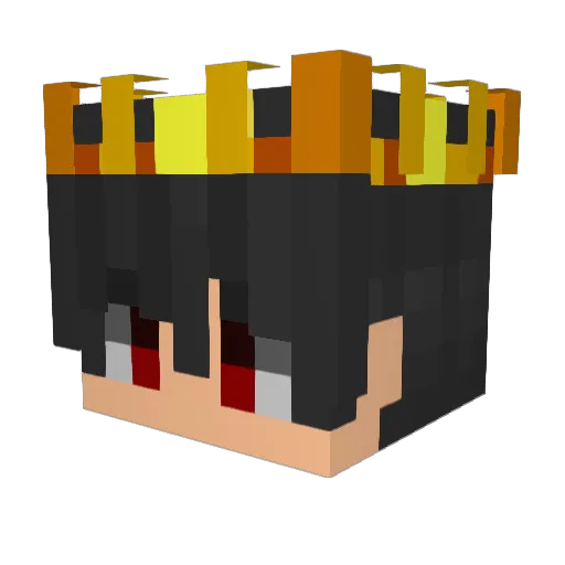Kazuto_Mikes Minecraft avatar head, 3D render