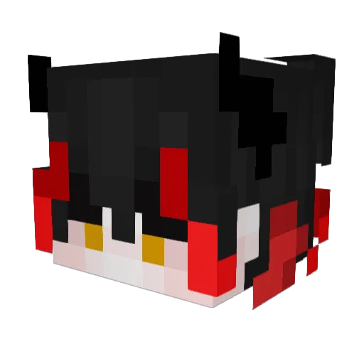 Kazuu_J Minecraft avatar head, 3D render