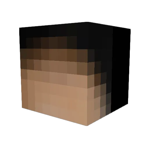 Kazyu0000 Minecraft avatar head, 3D render