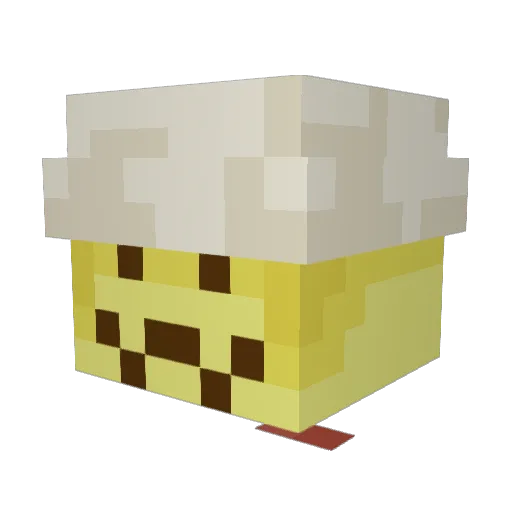 KazzenW Minecraft avatar head, 3D render
