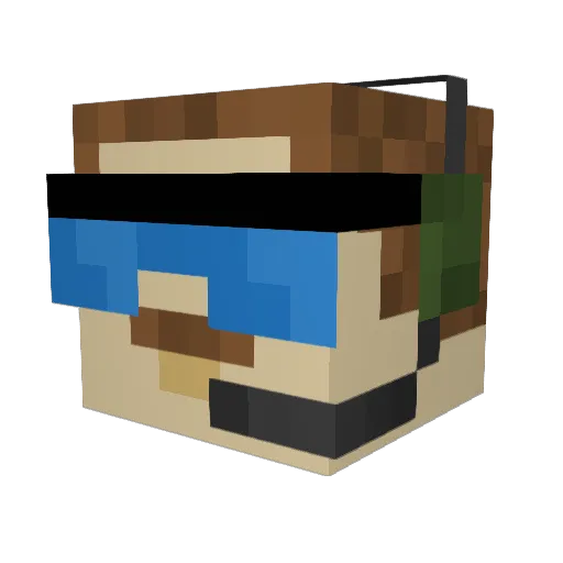 Kazzern112 Minecraft avatar head, 3D render