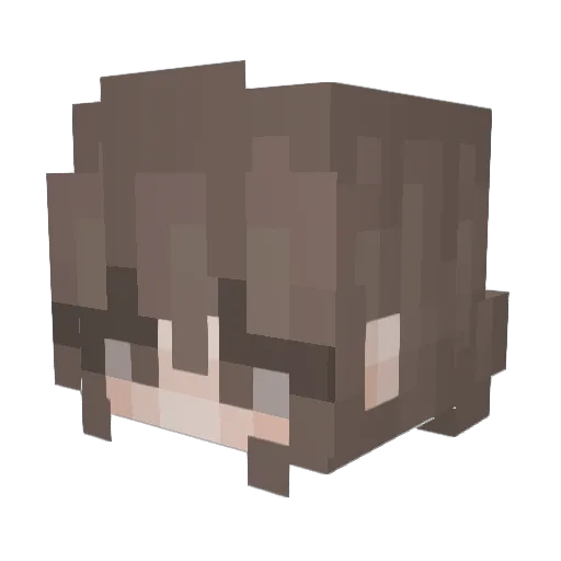 Kazzeyh Minecraft avatar head, 3D render