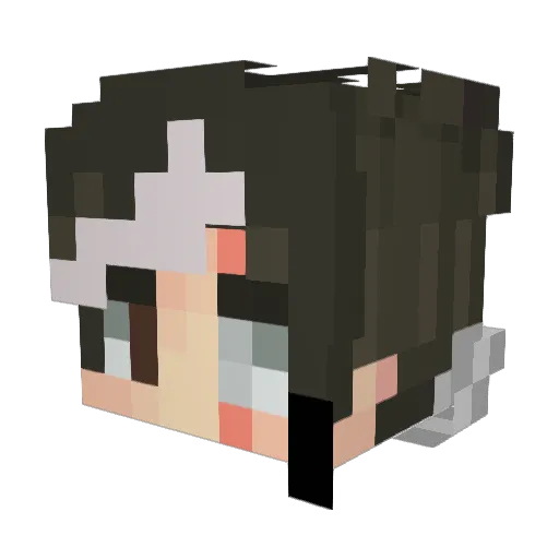 Kazzooba04 Minecraft avatar head, 3D render