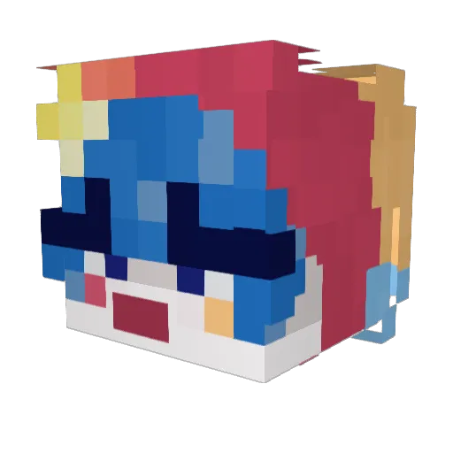 Kazzy27 Minecraft avatar head, 3D render