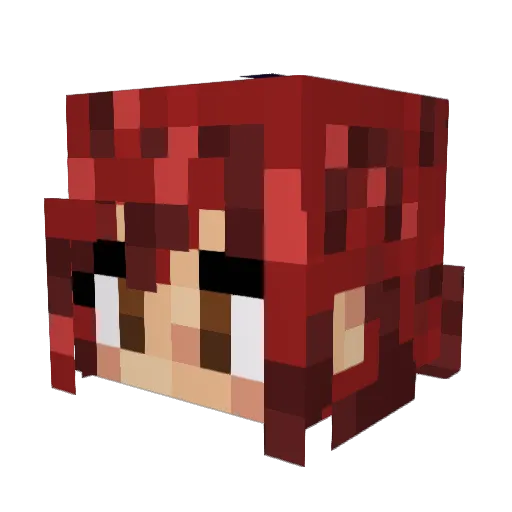 Kazzz_ Minecraft avatar head, 3D render