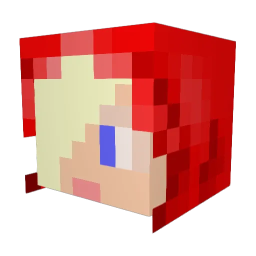 KbENDYMION Minecraft avatar head, 3D render