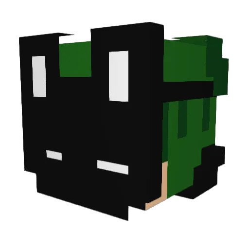 Kbcao Minecraft avatar head, 3D render