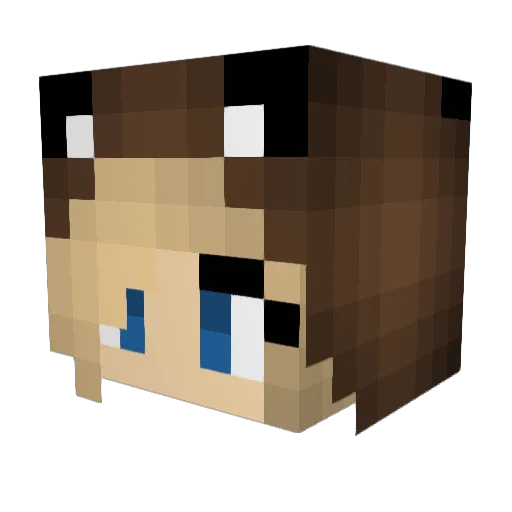 Kbear_101 Minecraft avatar head, 3D render