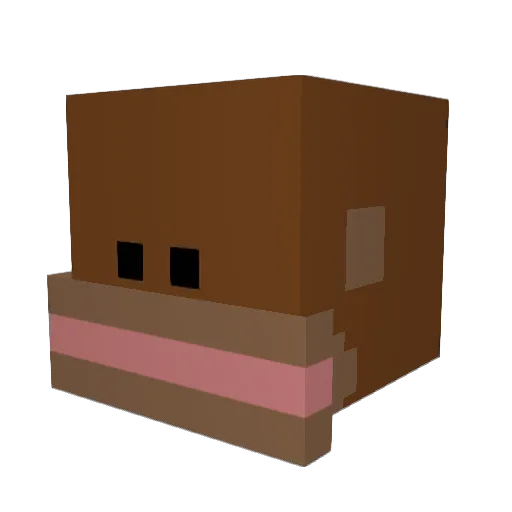 Kbeast09 Minecraft avatar head, 3D render