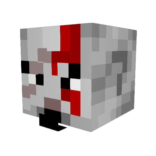 Kbenr Minecraft avatar head, 3D render