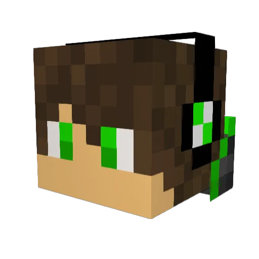 Kbko1234oos Minecraft avatar head, 3D render