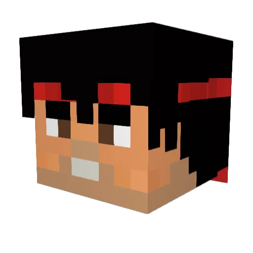KblKA Minecraft avatar head, 3D render