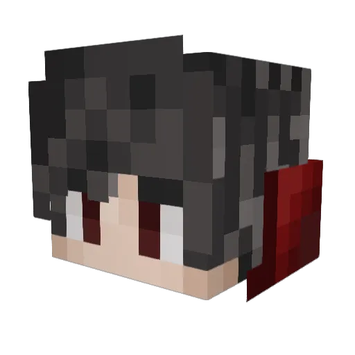 Kbwahs Minecraft avatar head, 3D render