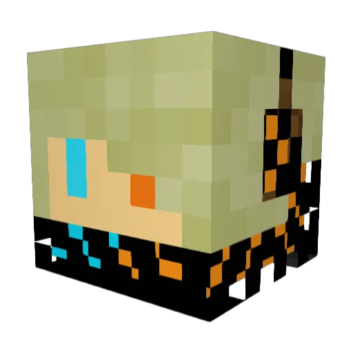 KcIsTheName Minecraft avatar head, 3D render