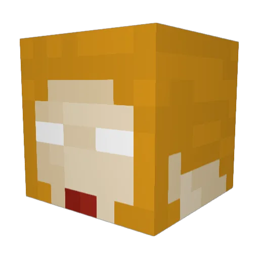 KcQueer03 Minecraft avatar head, 3D render