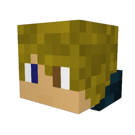 Kc_Kalvin Minecraft avatar head, 3D render