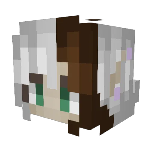Kcakegamer Minecraft avatar head, 3D render