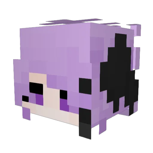 Kcanekc Minecraft avatar head, 3D render