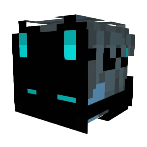 Kcatoyo Minecraft avatar head, 3D render