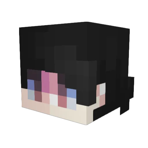 Kcblack2684 Minecraft avatar head, 3D render