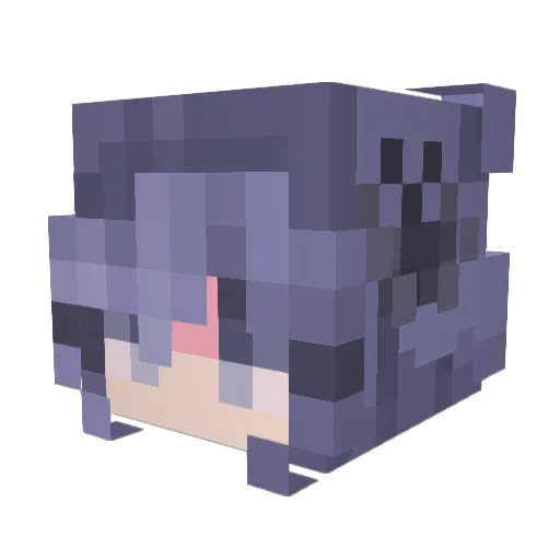 Kch3k Minecraft avatar head, 3D render
