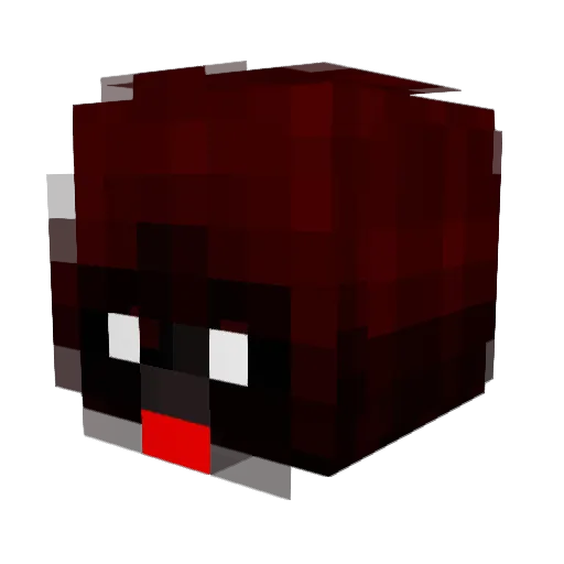 Kchrzan Minecraft avatar head, 3D render