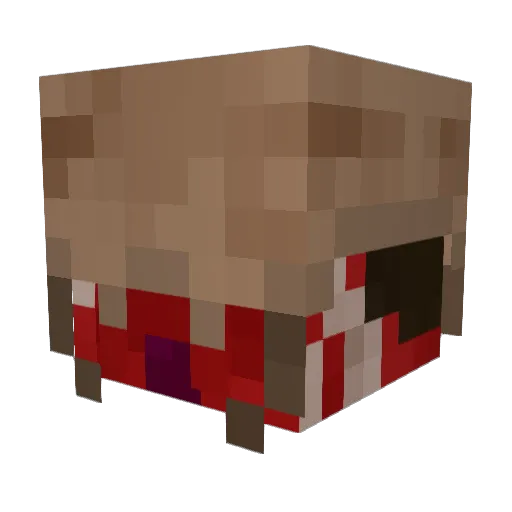 Kcoyote Minecraft avatar head, 3D render