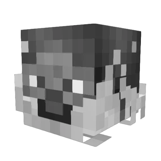 Kd0rr Minecraft avatar head, 3D render