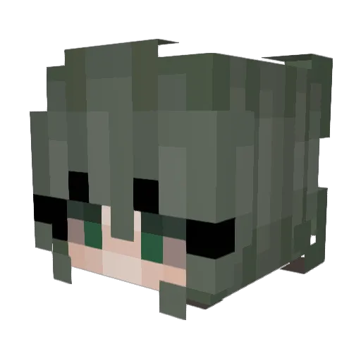 Kd32494 Minecraft avatar head, 3D render
