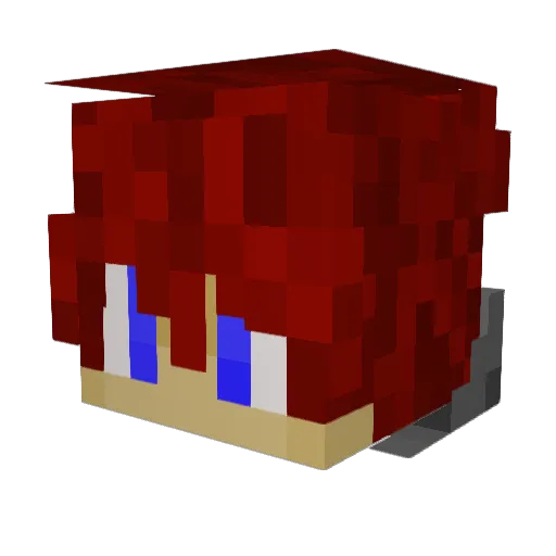 KdayPlays Minecraft avatar head, 3D render