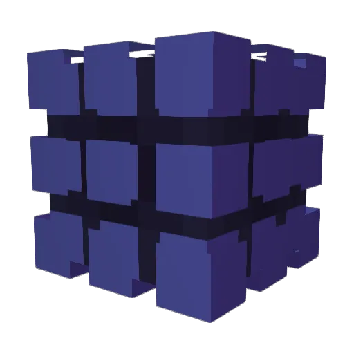 KdeDevelop Minecraft avatar head, 3D render