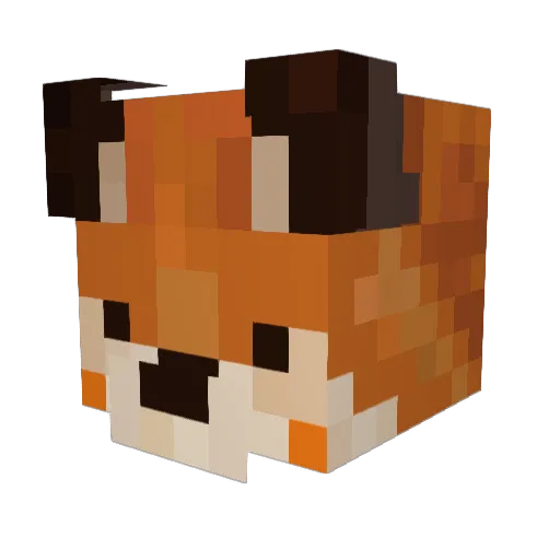 Kdfn Minecraft avatar head, 3D render