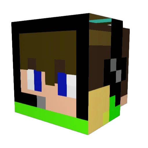 Kdiddy05 Minecraft avatar head, 3D render