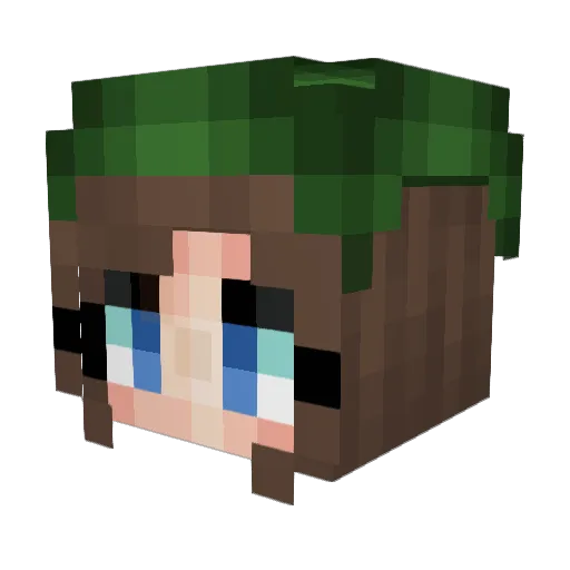 Kdizzle_2 Minecraft avatar head, 3D render