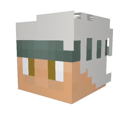 Kdoggystyles Minecraft avatar head, 3D render