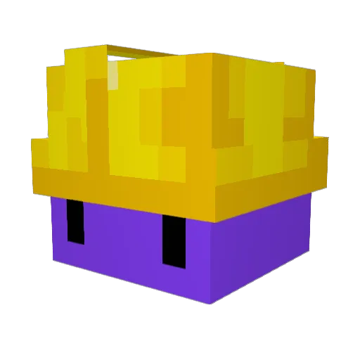 Kdoli Minecraft avatar head, 3D render