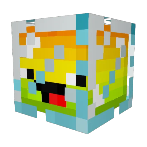 Kdot09 Minecraft avatar head, 3D render