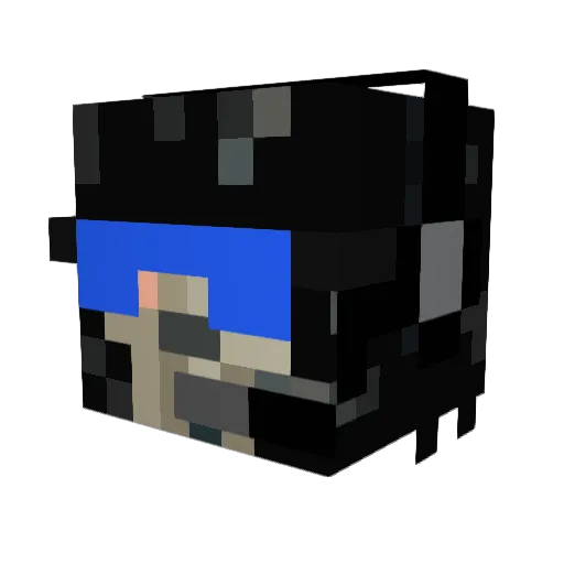 Kdpool98 Minecraft avatar head, 3D render